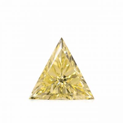 Moissanite Fancy Light Yellow Triangle