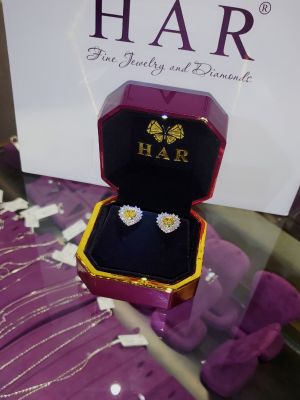 BÔNG TAI HEART FANCY YELLOW