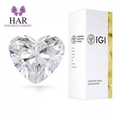 KIM CƯƠNG NUÔI CẤY CVD - HEART / 1.02 Carats / D / VVS2