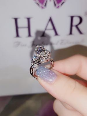 NHẪN BÔNG LÚA MARQUISE FULL KIM CƯƠNG NUÔI CẤY