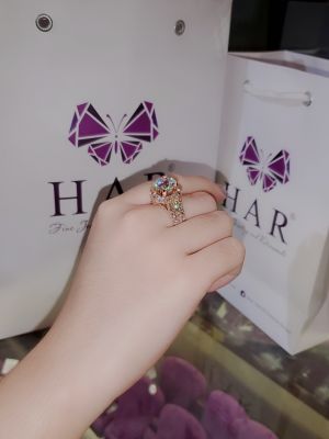 NHẪN ROYALE HALO VIÊN CHỦ ĐÁ MOISSANITE 11 LI