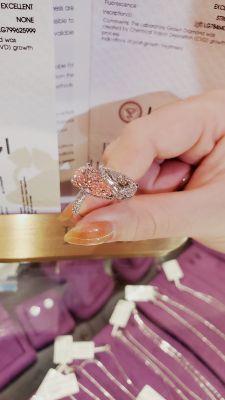 NHẪN YOU & ME PEAR KIM CƯƠNG NUÔI CẤY