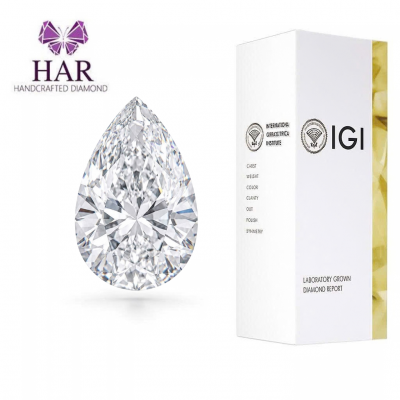 KIM CƯƠNG NUÔI CẤY CVD - PEAR / 1.56 Carats / D / VVS2